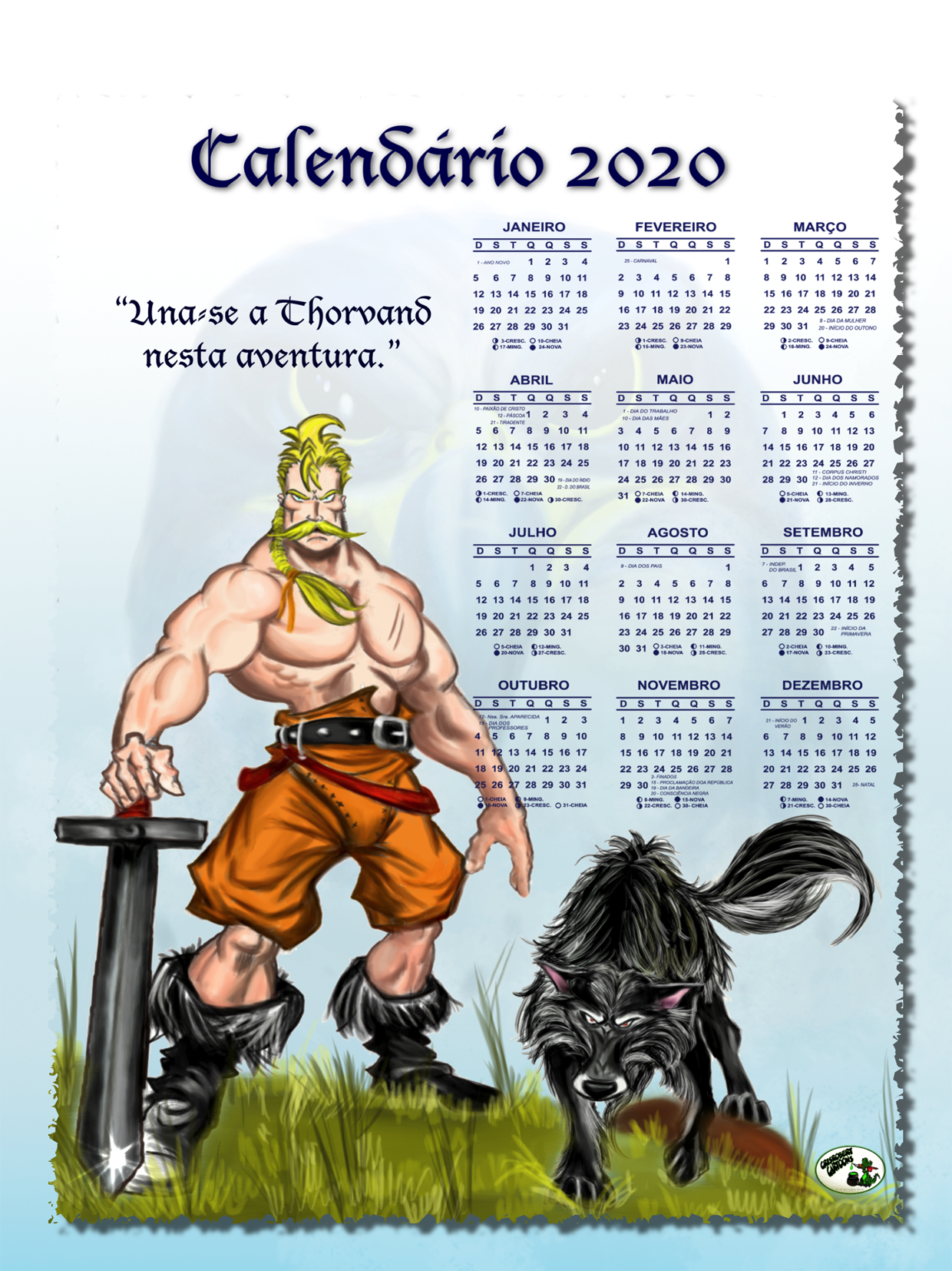 Calendário 2020! Thorvand